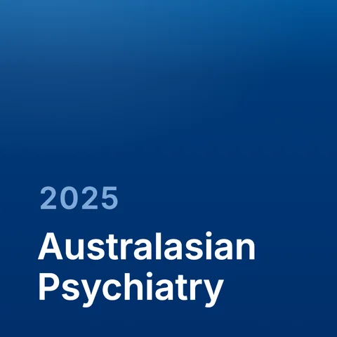 Australasian Psychiatry, 2025 — journal-name tile