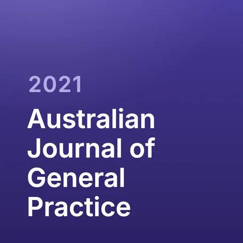 Australian Journal of General Practice, 2021 — journal name and year tile