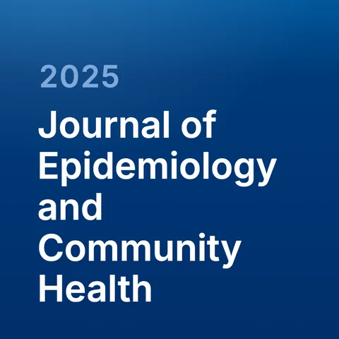 Journal of Epidemiology and Community Health, 2025 — journal name and year tile
