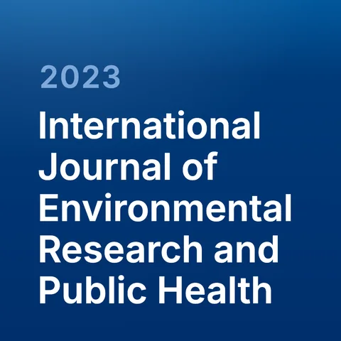 International Journal of Environmental Research and Public Health, 2023 — journal-name tile