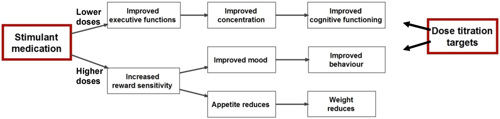 Stimulant medication and the effects of dose titration